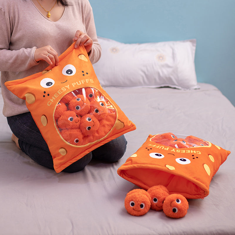 Funny Cheesy Puff Pillow