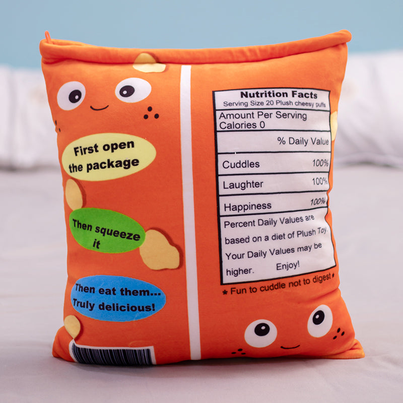Funny Cheesy Puff Pillow