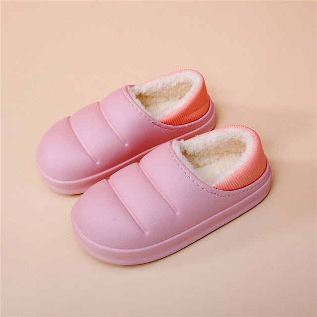 Sleek Waterproof Fur Slippers