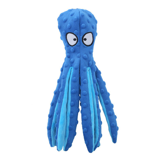 Octopus Plush Dog Toy