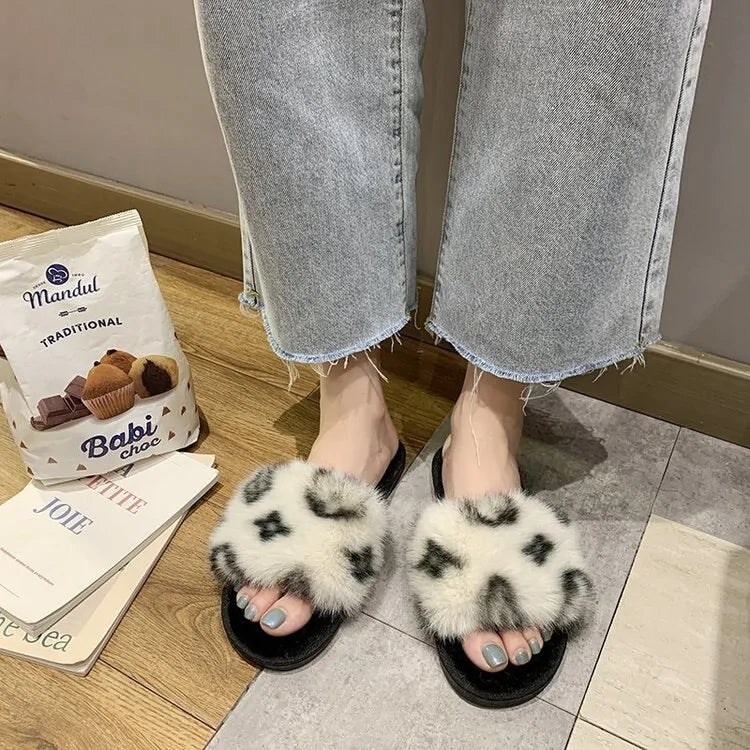 Boujie Fluffy Cotton Slippers