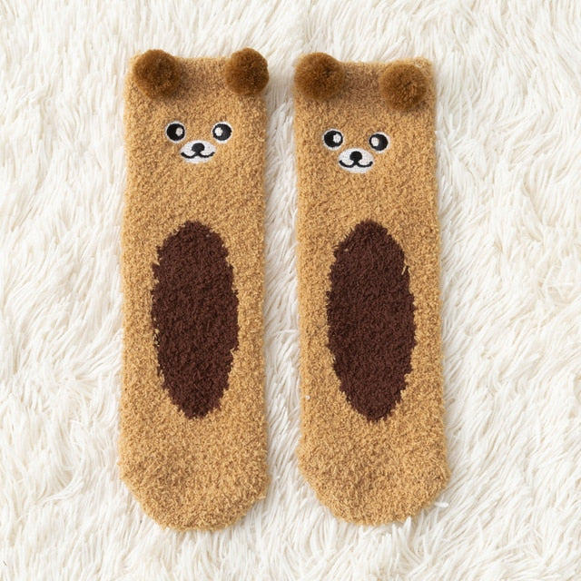 Animal Fuzzy Socks