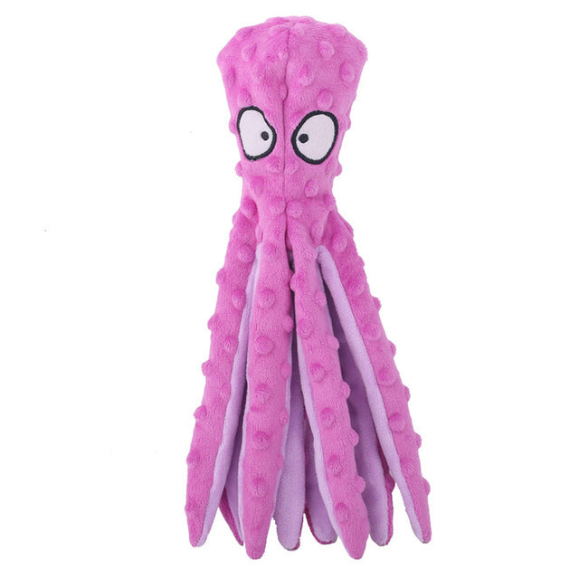 Octopus Plush Dog Toy