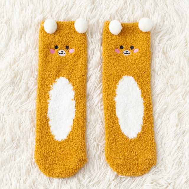 Animal Fuzzy Socks