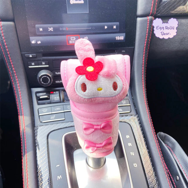 Sanrio Plush Car Shifter Cover