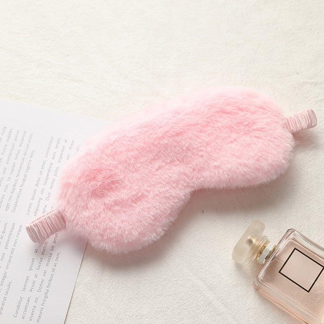 Furry Sleeping Eye Mask