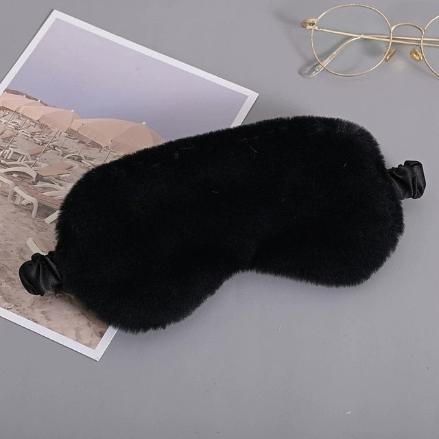 Furry Sleeping Eye Mask