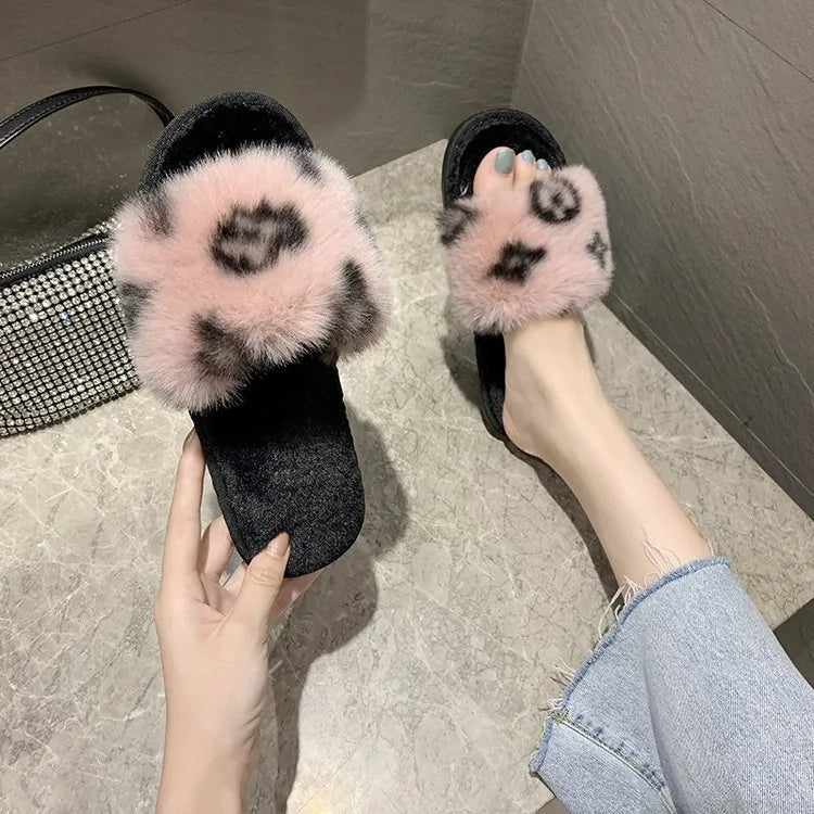 Boujie Fluffy Cotton Slippers