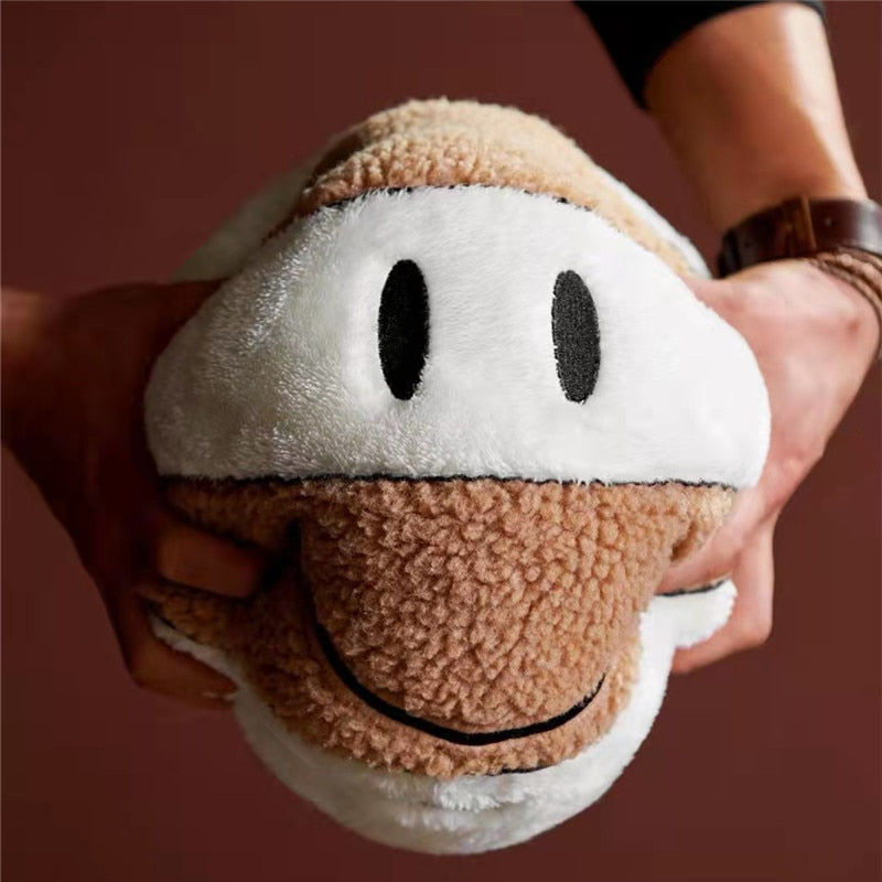 Smiley Basketball Plushie Throw Pillow