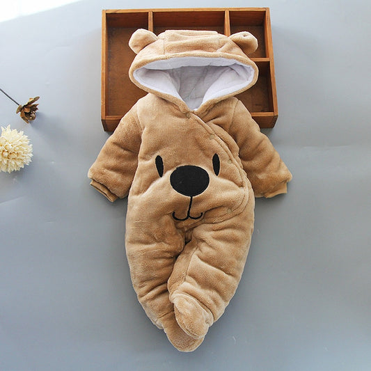 Winter Bear Baby Footies