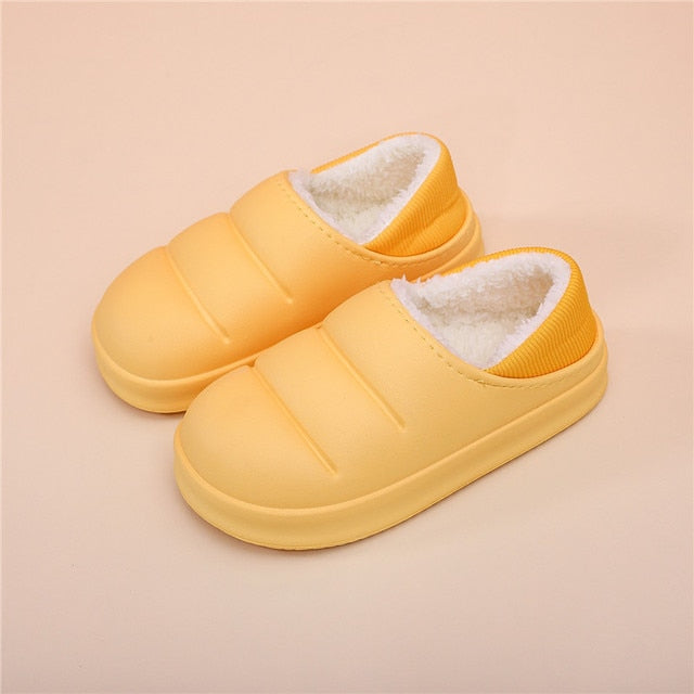 Sleek Waterproof Fur Slippers