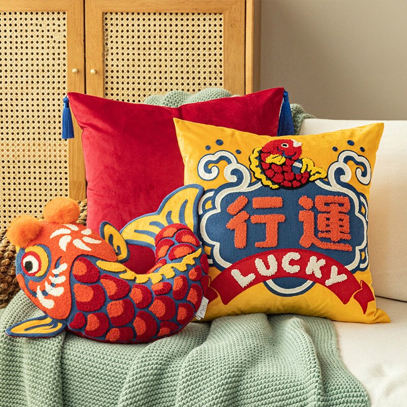 Asian Style Decorative Pillow