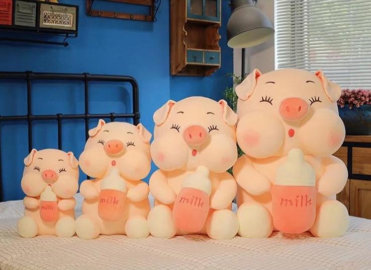 Giant Milky Piggy Plush