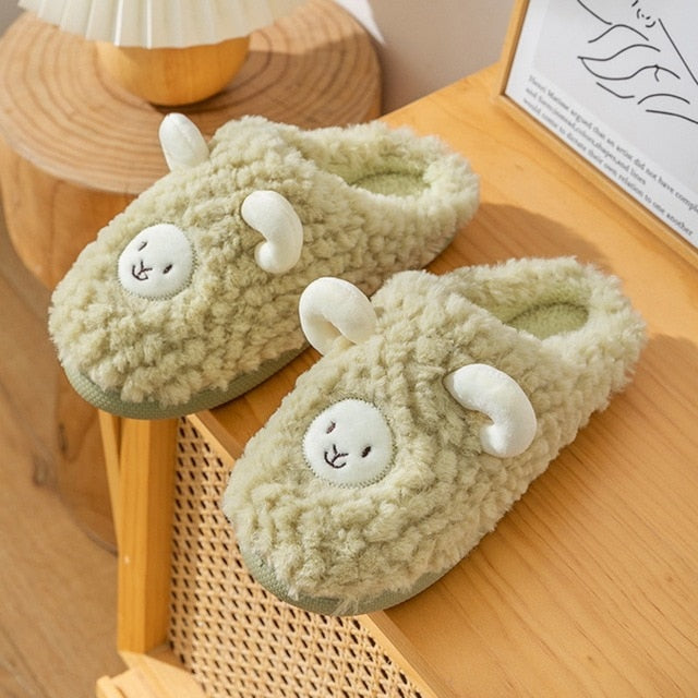 Cotton Sheep, Bunny, Bear Fluffy Slippers