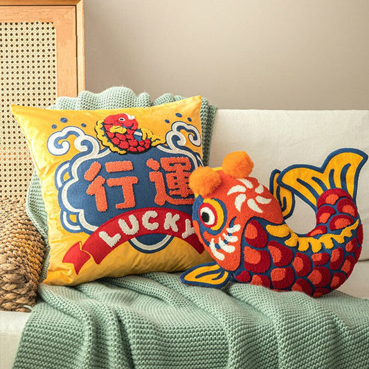 Asian Style Decorative Pillow