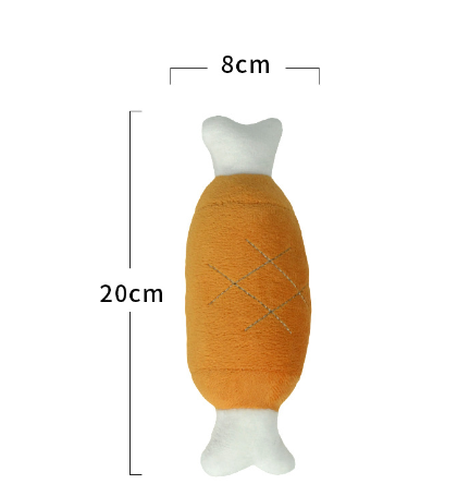 Squeaky Chicken Legs Plush Dog Toy