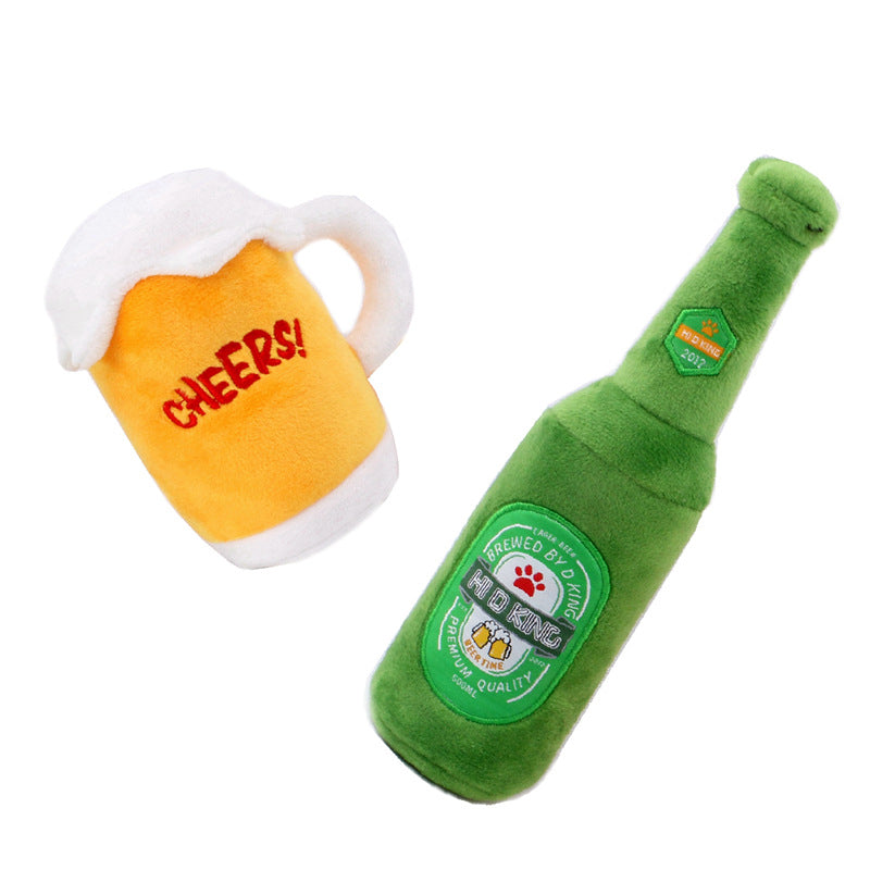 Beer Toy Pet Plush