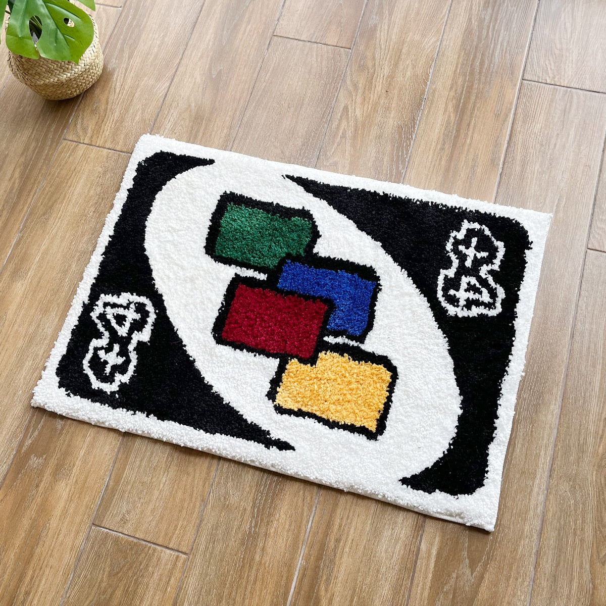 UNO Game Fluffy Rug