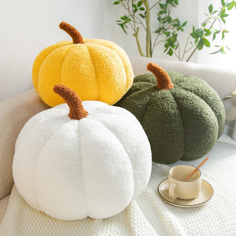 Stuffed Pumpkin Throw Pillow