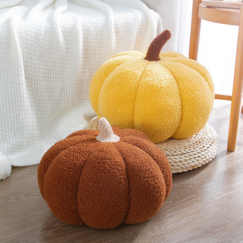 Stuffed Pumpkin Throw Pillow