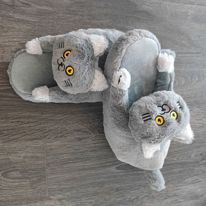 Hugging Cat Slippers