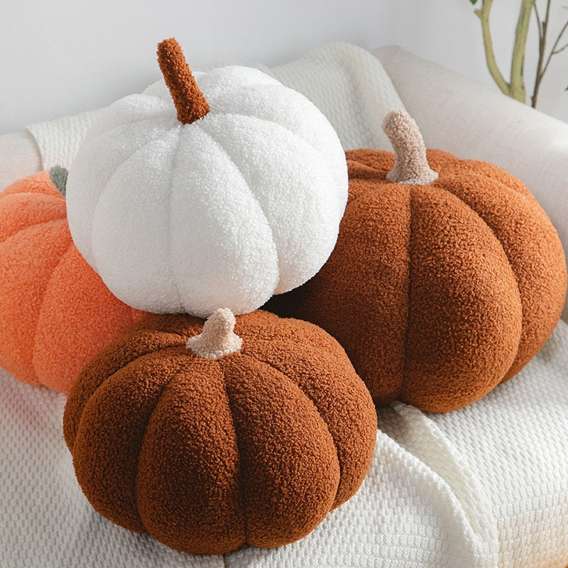 Stuffed Pumpkin Throw Pillow