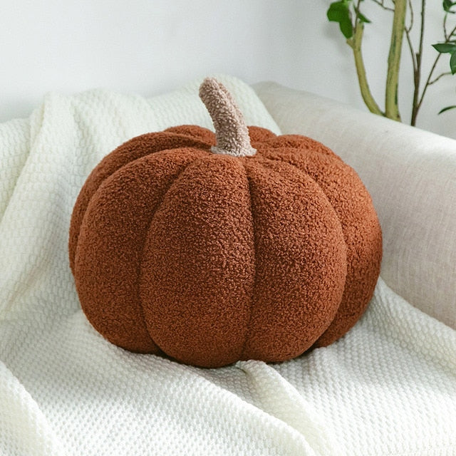 Stuffed Pumpkin Throw Pillow