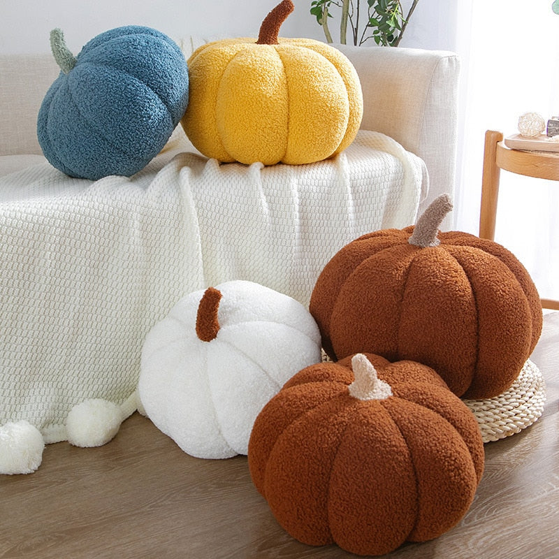 Stuffed Pumpkin Throw Pillow