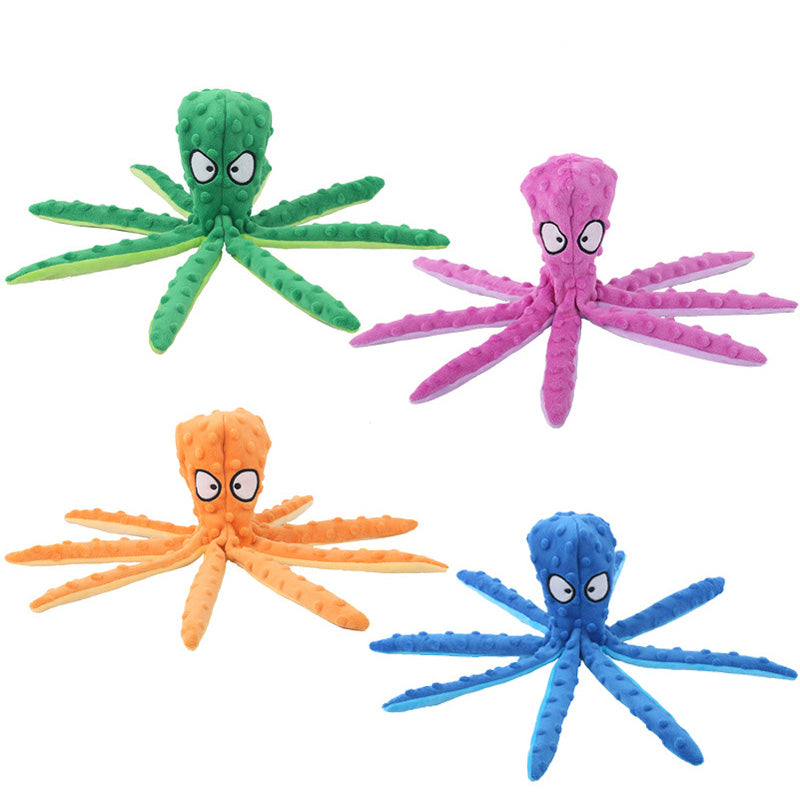 Octopus Plush Dog Toy