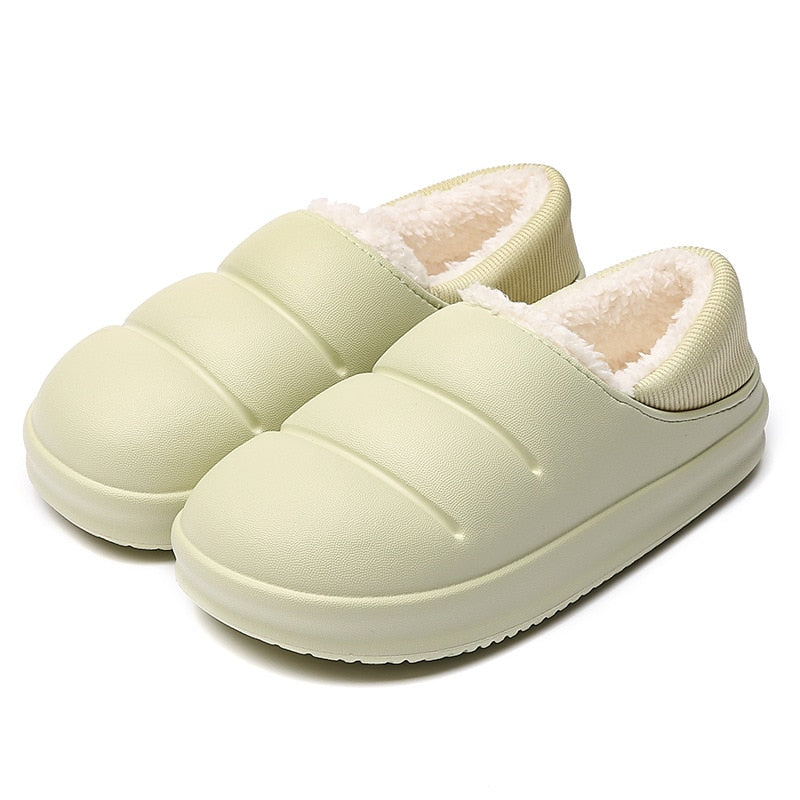 Sleek Waterproof Fur Slippers